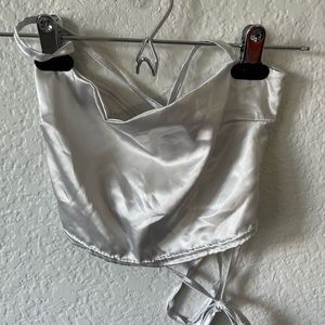 Silver tank top